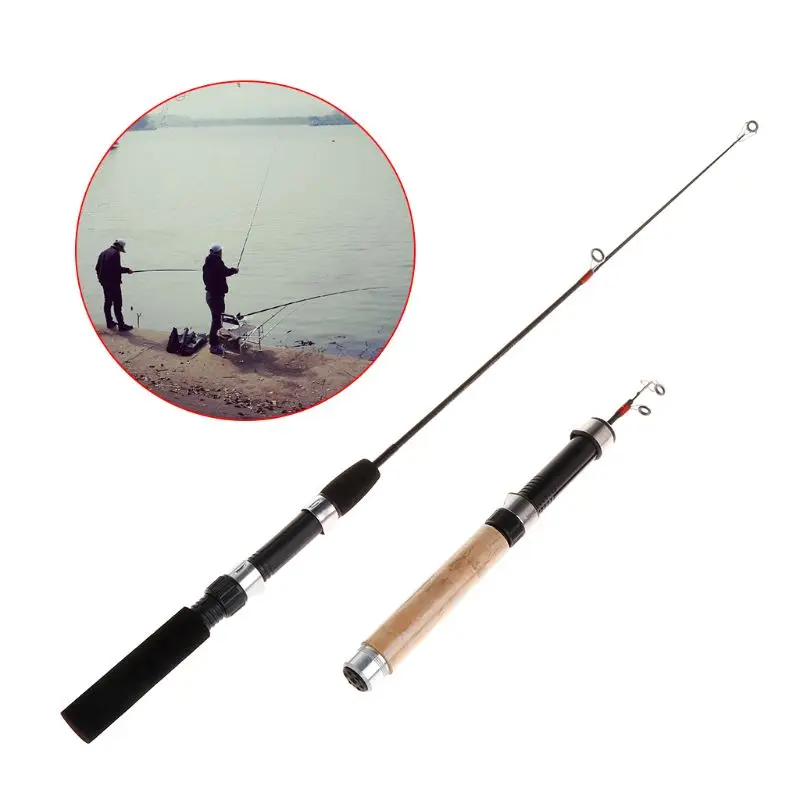 Короткие складные растягивающиеся удочки для зимней рыбалки EVA ручка 62/65 см