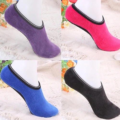 

Women Fashion Pure Color Breathable Non-Slip Soft Gripper Slippers Floor Socks