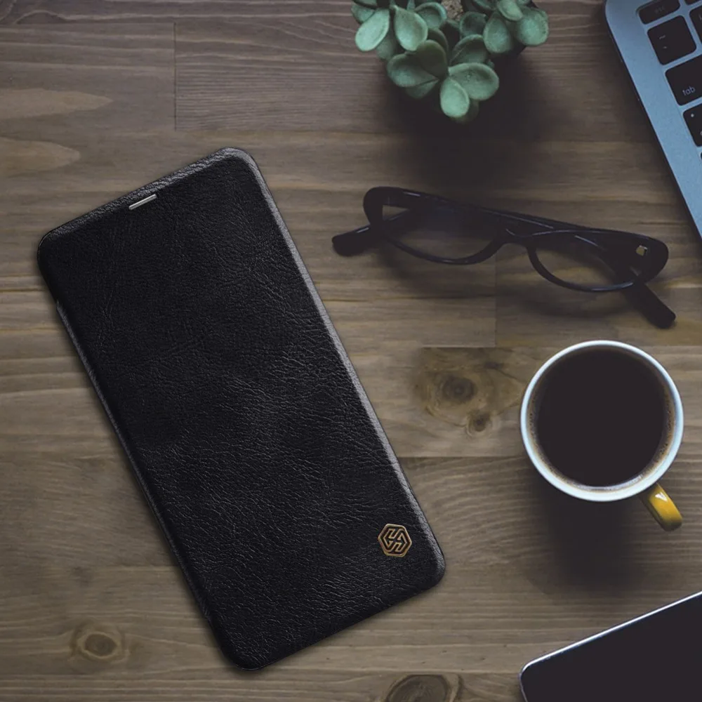 Кожаный флип-чехол Nillkin для Xiaomi Redmi Note 7 6 Pro Qin Роскошный чехол телефона с