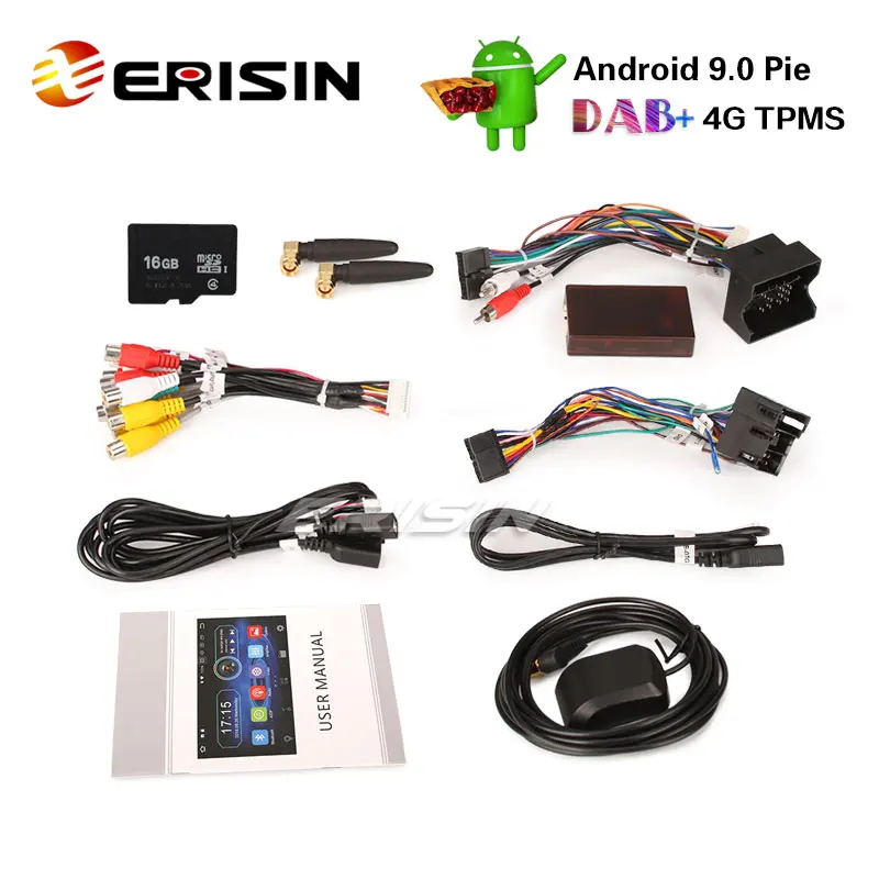 Erisin ES4960PG 7 &quotавтомобильный стерео Android 9 0 DAB + GPS BT для Opel Vauxhall Vivaro Astra Corsa Zafira Signum |