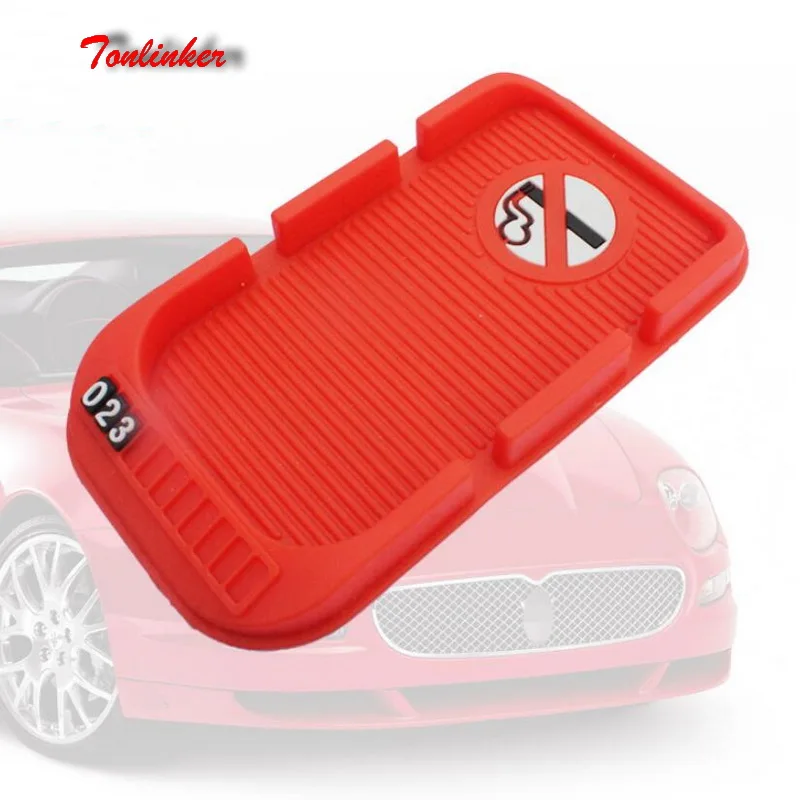 

Tonlinker 1 PCS DIY Car styling NEW silicone 20*10.5cm Mobile phone anti-skid pad holder Stickers for Chevrolet TRAX 2014