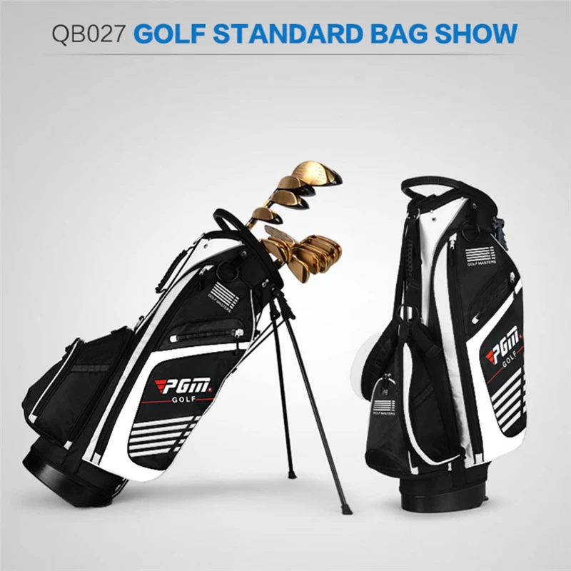 Белый Pgm Golf стандартная шариковая посылка, Большая вместительная нейлоновая сумка для гольфа для мужчин и женщин, сумка для гольфа с подставкой, держатель, покрытие для оружия, сумка D0069 - Цвет: Белый