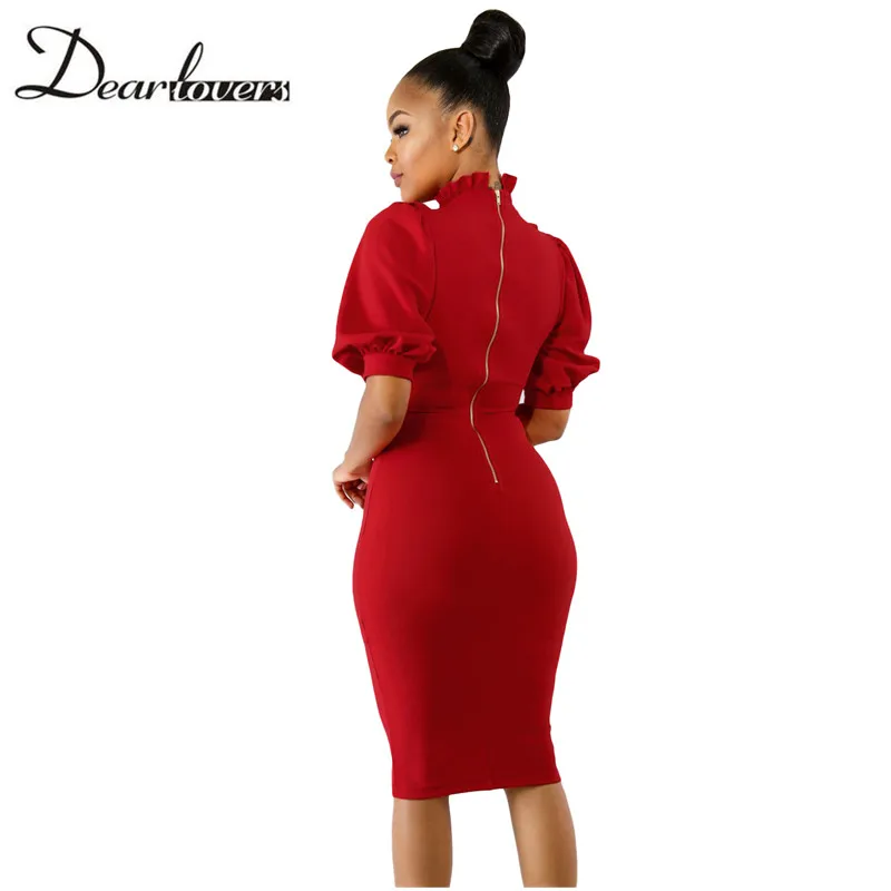 Уважаемые Любители Новое поступление элегантные Для женщин Bodycon платья Красный