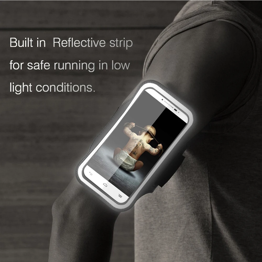 Горячая! Универсальный Спорт повязки пояса Водонепроницаемый чехол для Alcatel Pop C9