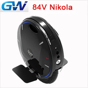 84V 1600wh 5A Black Большой MOS GotWay Nikola 84V 17 дюймов Электрический Одноколесный велосипед 2000 Вт Мотор большой аккумулятор - Цвет: 84V 1600wh 5A Black