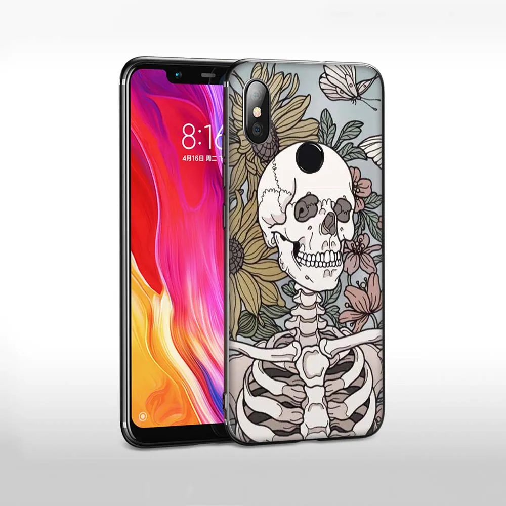 Чехол из ТПУ с черепом WEBBEDEPP Dancing Nightmares для Huawei P10 P20 P30 Lite Pro Mate 10 20 P Smart мягкий чехол