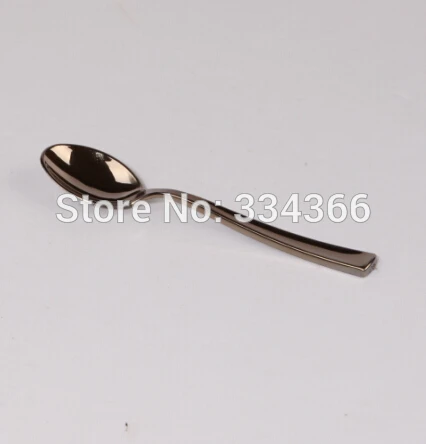 24 шт./лот 13 см Серебряный пластиковый одноразовые Десертные Ложки 5 &quotмини торт
