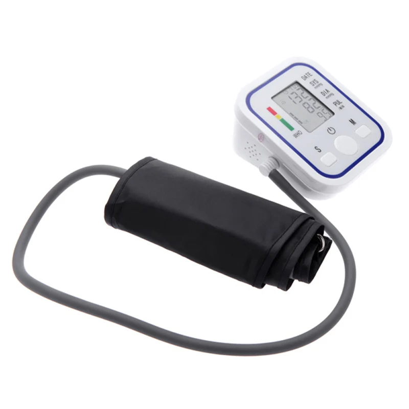 

Automatic Digital LCD Display Up Arm Blood Pressure Monitor Heart Beat Rate Pulse Meter Tonometer Sphygmomanometers pulsometer
