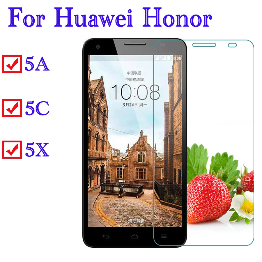 Закаленное стекло для honor 5a huawei 5x 5c защитное защита экрана защитная пленка 2.5d
