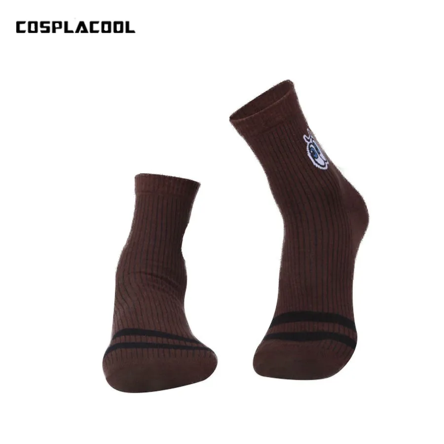 

[COSPLACOOL]2018 The New socks men cool warm eye stripe winter funny socks meias cotton socks 5 colors deodorization sock