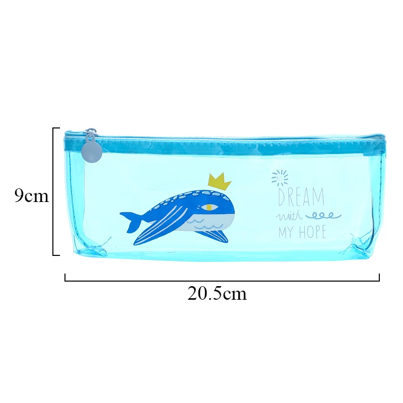 Кавайный пенал кактус розовый забавные буквы прозрачный ПУ КИТ симпатичный