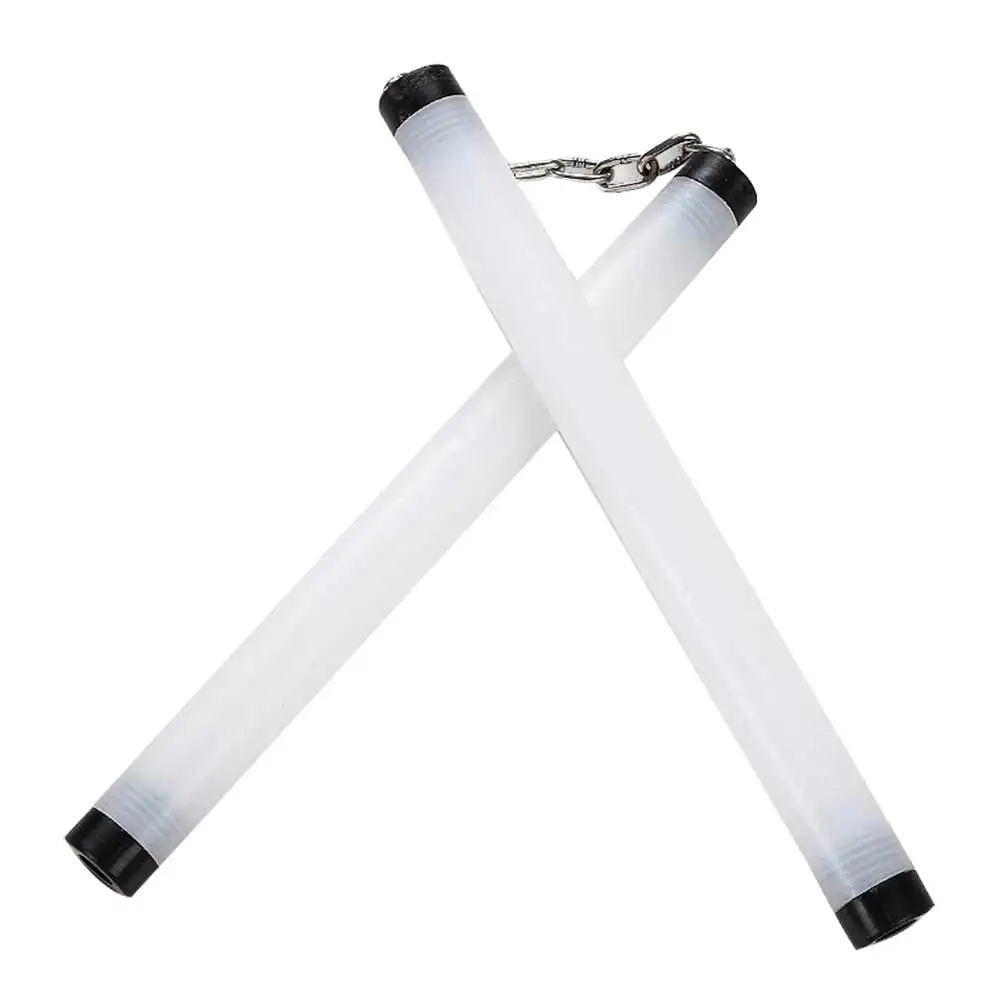 Белый Светодиодный светильник Nunchakus светящийся Флуоресцентный светильник Kongfu Nunchaku Sticks светильник игрушки@ Z280 - Цвет: Белый