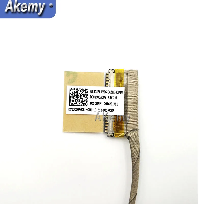 Новый кабель для ноутбука LCD LVDS For Asus UX305LA UX305L UX305 BK5 40pin Оригинал PN: DC02C00A00S DC020026Y0S |