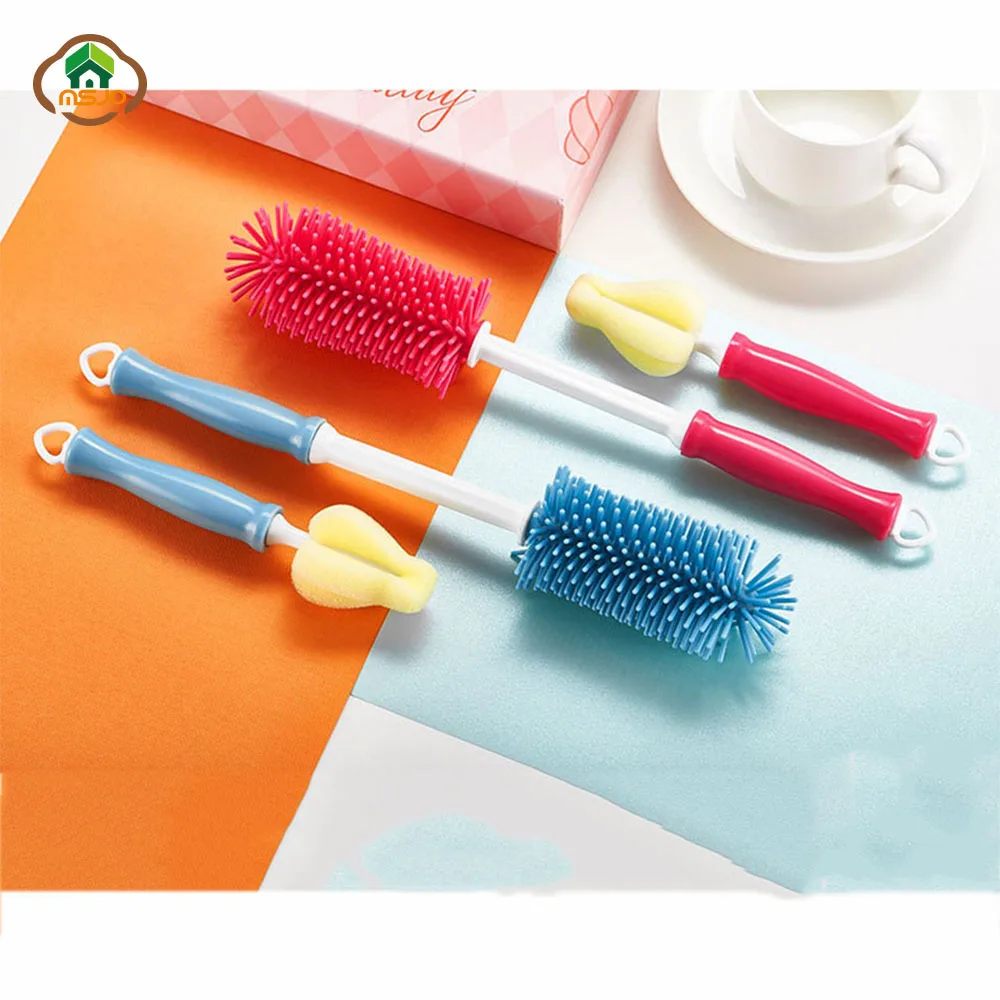 MSJO силиконовая чистящая щетка губка для сосков детская бутылочка кормления