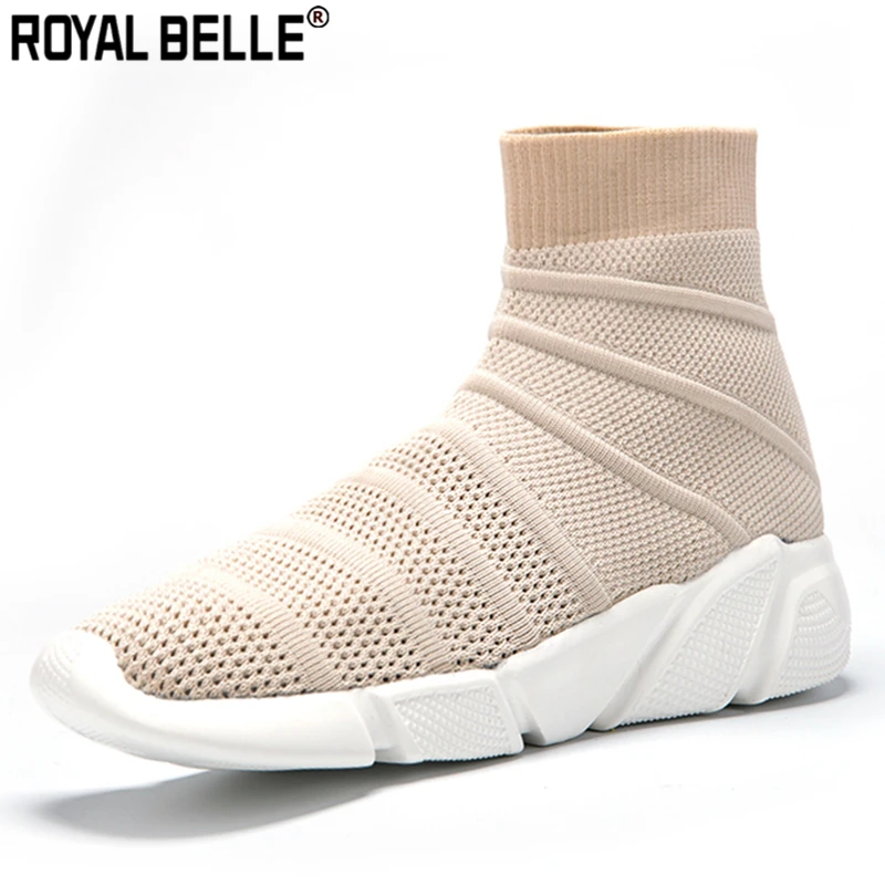 Royal Belle/черные носки ботинки модные кроссовки для папы вязаные ботильоны Botas Mujer