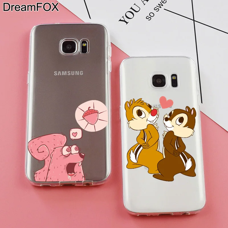 DREAMFOX L307 белка Мягкий ТПУ силиконовый чехол для samsung Galaxy Note S 7 8 9 10 10e 11 11e Lite Edge Plus |