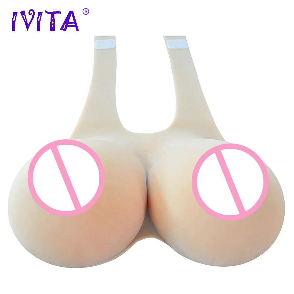 Искусственная силиконовая грудь IVITA 12 кг искусственная для фрикциона королева