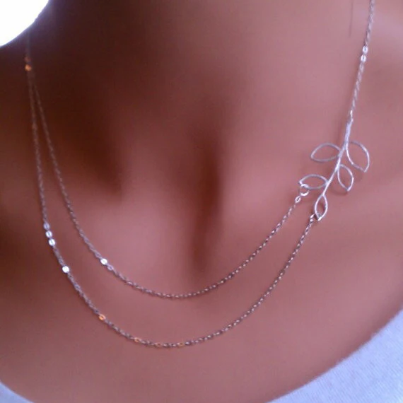 Elessical Мори минималистский женские ювелирные изделия посеребренные двойной Слои