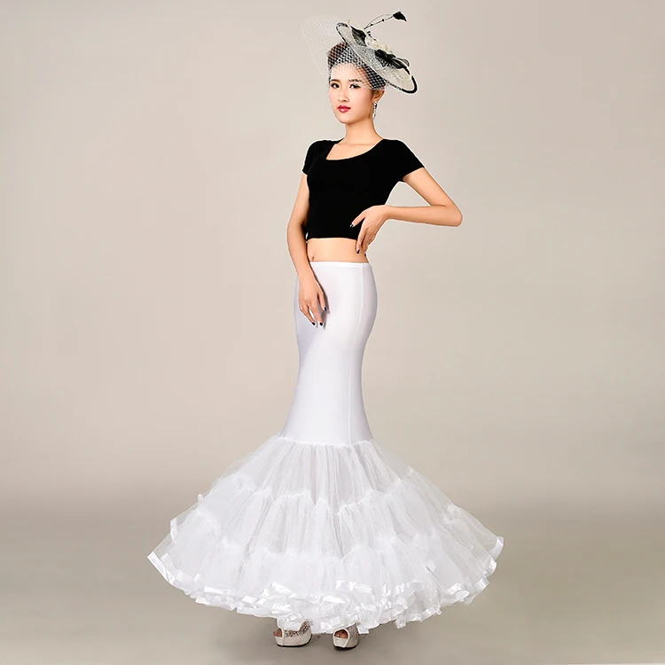 Русалка свадебное платье юбки петтикота Юбки для свадьбы вечернее де noiva