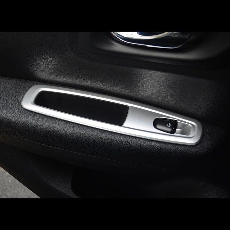 Для Renault Kadjar 2015 2016 2017 2018 ABS Матовый автомобильный стеклоподъемник внутреннее