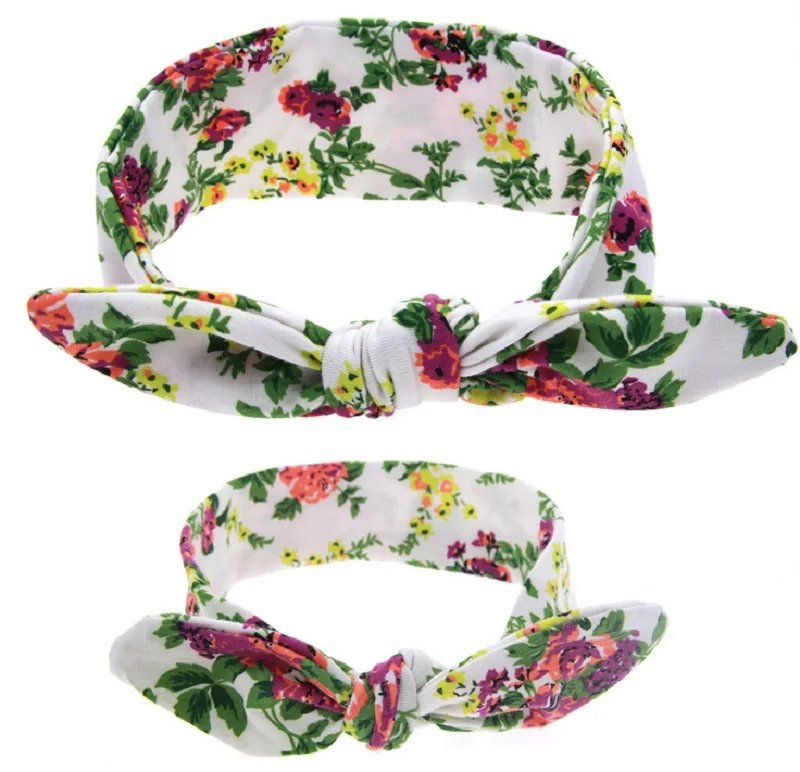 1 комплект повязка на голову с тюрбаном для мамы и меня топом узелком модная