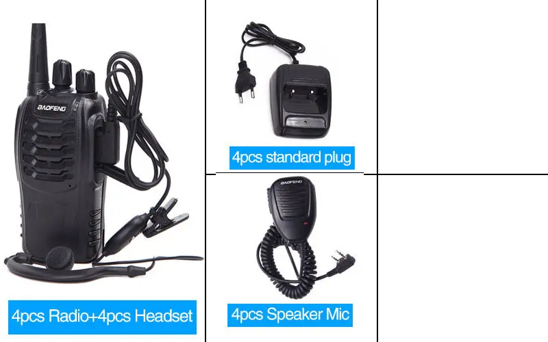 plug charger 2 4PCS4pcs Baofeng BF-888S 5 Вт мини-рация двухстороннее радио bf888s UHF 400-470 МГц портативный CB Ham радио HF трансивер Радио - Цвет: plug charger 2