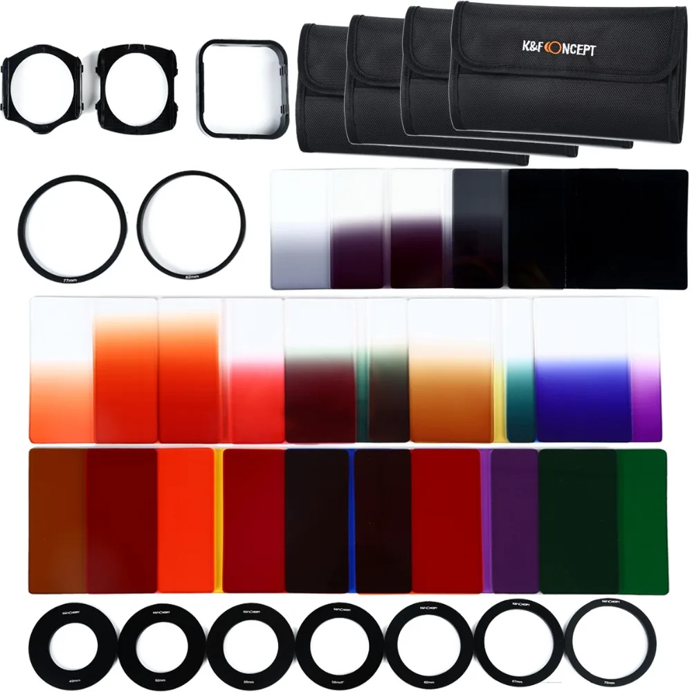 Набор фильтров K & F для Canon 600d 700d Nikon D3100 D3300 SONY SLR DSLR|filter set|lens filtercolored lens filters |