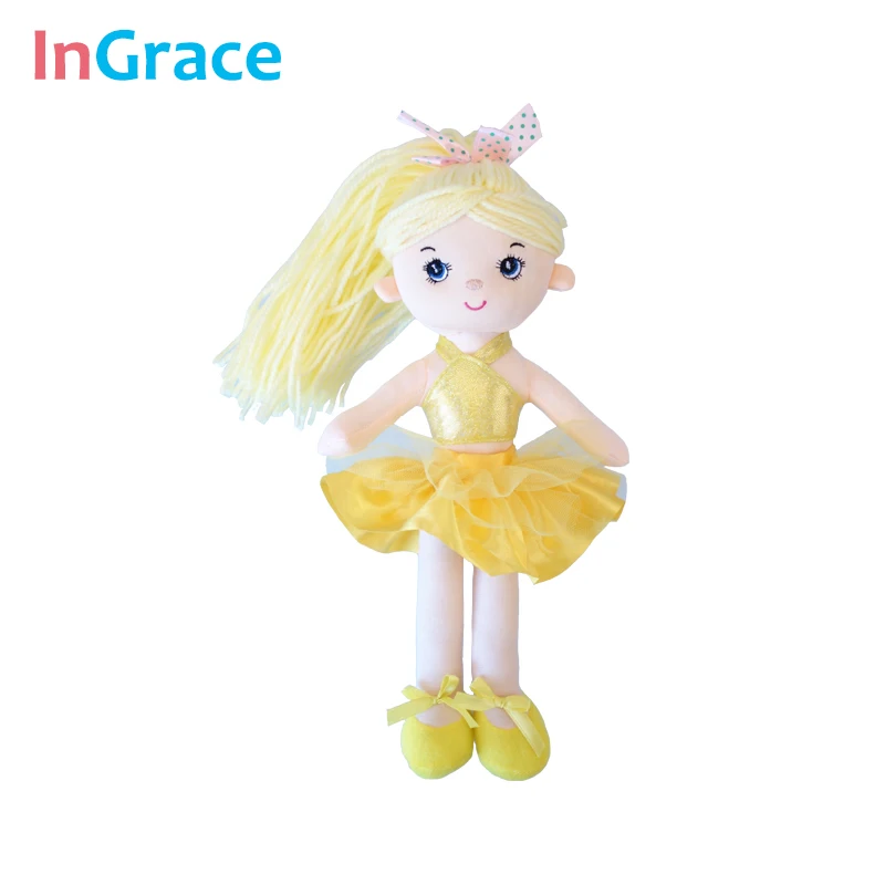 InGrace 7 цветов мини куклы-балерины для девочек Подарки 30 см принцесса Красочные куклы мягкие украшения игрушки танцующая девушка