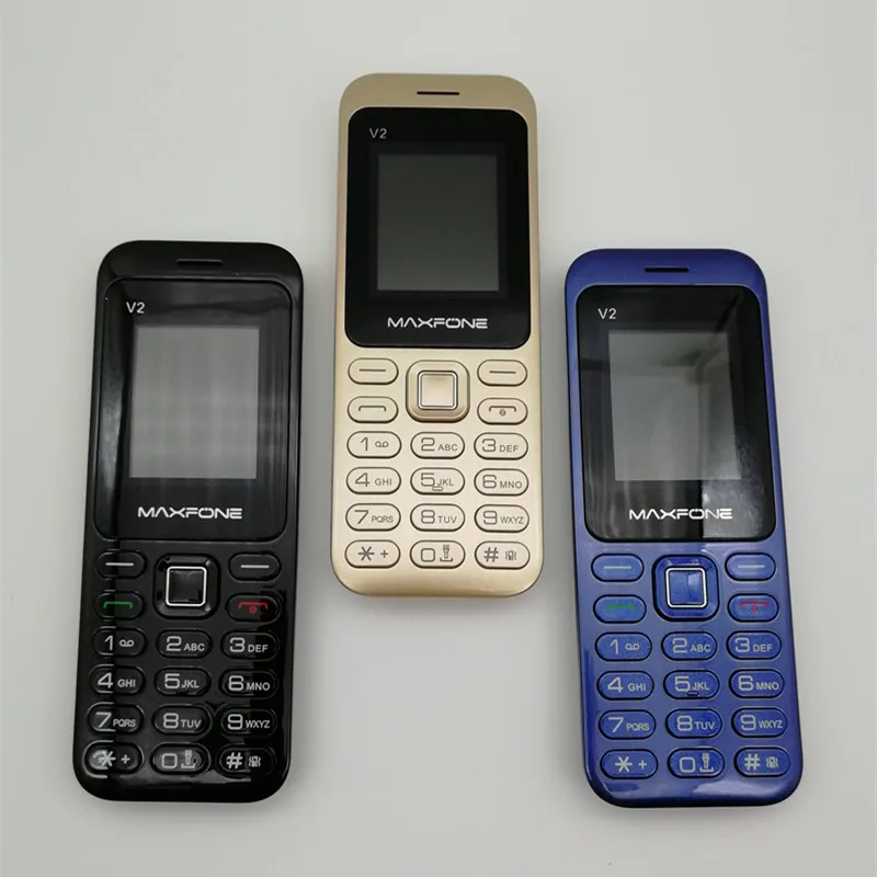 Телефон с кнопочной кнопкой телефон Maxfone V2 экран 1 77 дюйма 1200 мАч две Sim карты