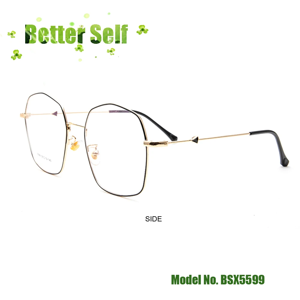 Модные очки с большой оправой украшенные стрелами из сплава оптические