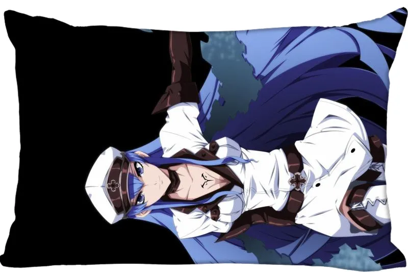Обычная подушка чехол анимэ Akame ga KILL прямоугольник Подушка на молнии Чехол 45x35 см