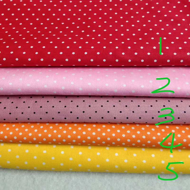 50x160cm 13 option Polka dot cotton fabric patchwork Combination for sewinssg Baby Cloth Dre Quilting Bedding Textile Kids | Дом и сад