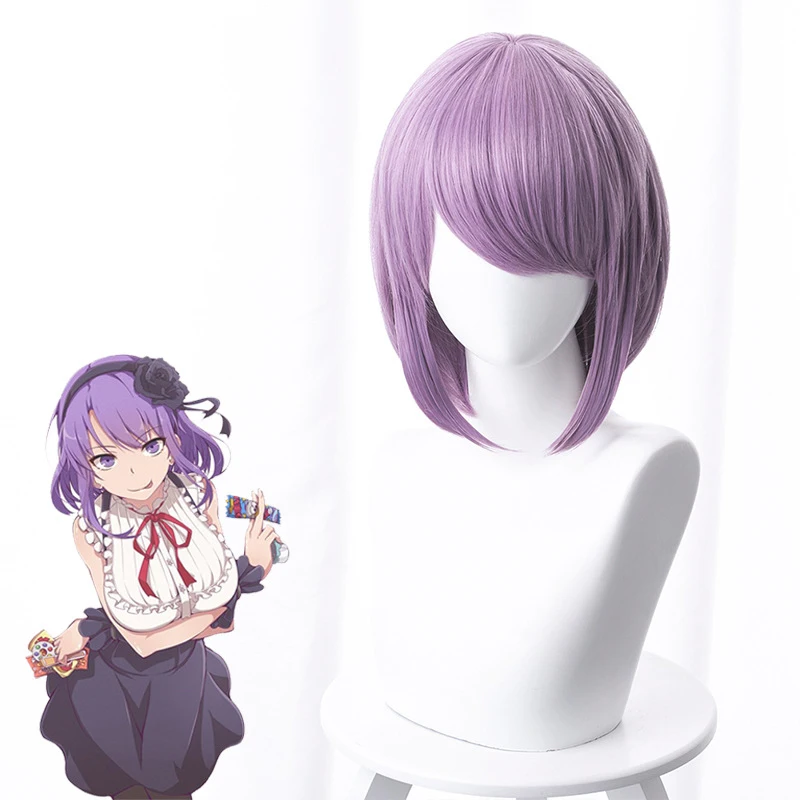 Dagashi Kashi Shidare Hotaru косплей волос 35 см маскарадный светильник фиолетовый головной