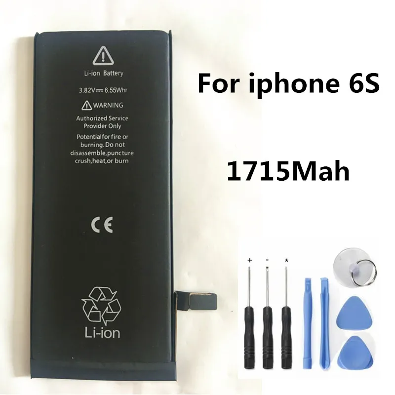 Для iphone 6s батарея 1715mah новая запасная для 6S с набором инструментов