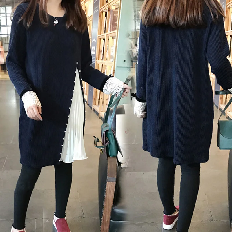 5xl Плюс большой размер Женская одежда 2017 Весна Осень Зима корейские vestidos новые