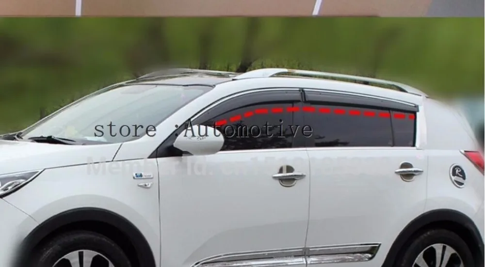 Высококачественный козырек для окна KIA SPORTAGE R 2010/2011/2012/2013/2014 2015 хромированная