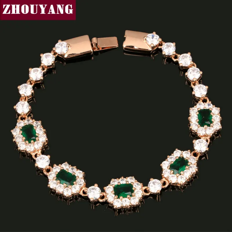 Classic Noble Rose Gold Color Bracelet Austrian Crystal Women Wedding Top Quality ZYH048 ZYH072 ZYH073 ZYH139 ZYH181 | Украшения и
