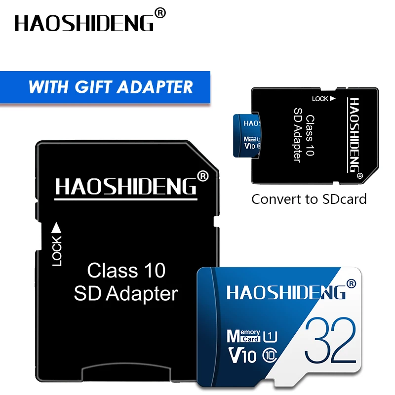Реальная емкость карты памяти Micro SD 8 ГБ/16 ГБ/32 ГБ/64 Гб/128 Гб класс 10 Memori карта для