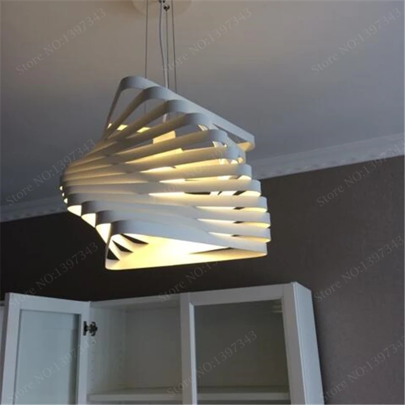 Современное освещение столовая кухонная металлическая спирально Nordic офисный