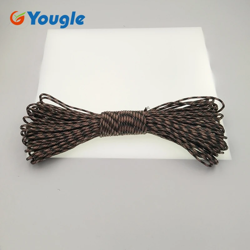 YOUGLE 100 футов 550 парашютный шнур 7 нитей веревка палатка ветряная близкая линия