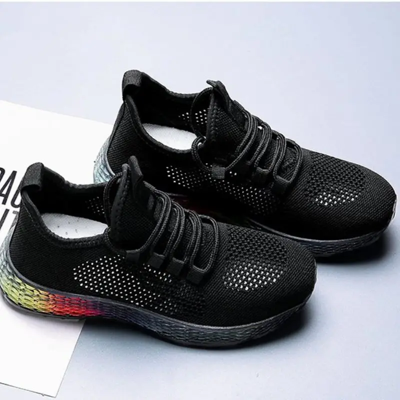 LebaLuka Women Sneakers Casual Mixed Color Vulcanized Shoes Outdoor Brand Breathable Lace Footwear Size 35-40 | Обувь