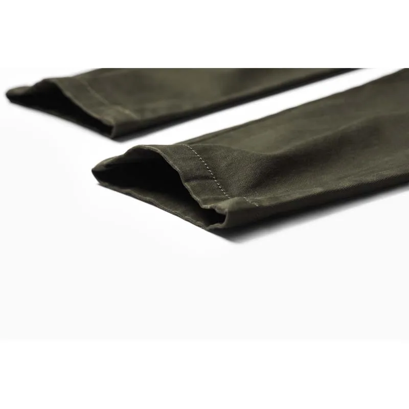 Enjeolon, брендовые длинные брюки, мужские длинные прямые повседневные штаны, мужские однотонные армейские зеленые черные повседневные штаны, мужские K6105