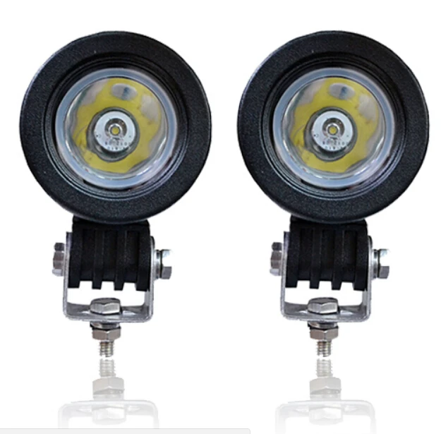 2pcs/lot 10w Led Work Light Square Round Driving Spot Flood Lamp 12V Car Auto SUV ATV 4X4WD Offroad Motorcycle Truck Headlight | Автомобили