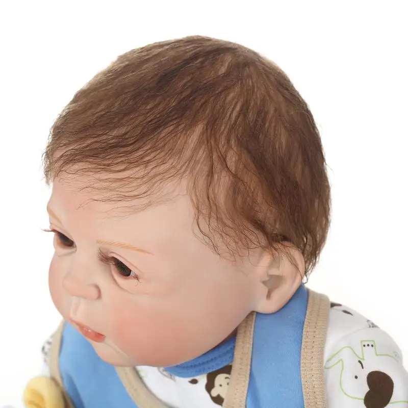 23&quot Full Body Silicone Reborn Baby Boy Doll Vinyl cameron awake Bebe Children Bath Toys Bonecas Gifts | Игрушки и хобби