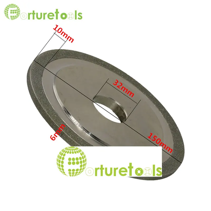 6 дюймов алмазный шлифовальный круг плоская форма абразивный для карбида