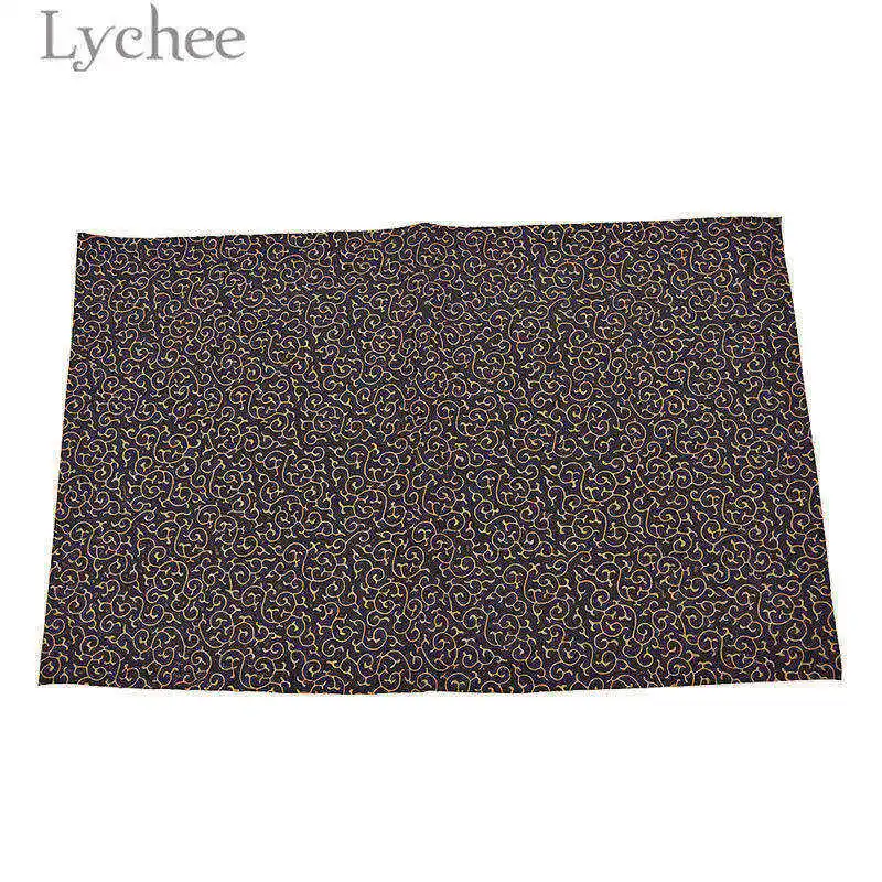 1 Lychee жизнь 21x29 см A4 тиснением ПВХ кожа ткань высокое качество шаблон Синтетическая Кожа DIY Материал для Сумки из натуральной кожи одежды - Цвет: 1