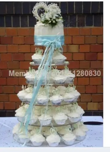 

Manufacturers selling packages mailed 6 tier transparent acrylic cupcake customizable removable acrylic cupcake stand decoration