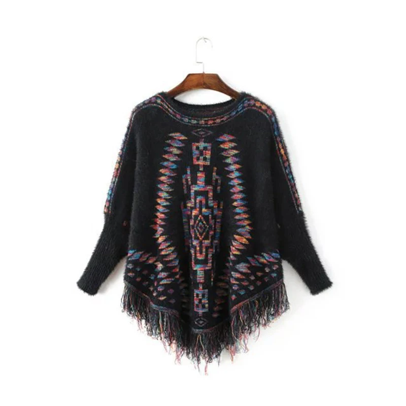 

winter poncho woman women cape cloak warm ponchos and capes womens cape with sleeves ladies knit knitted womans top cloaks