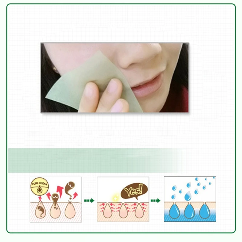 

1 Pack / 100 Pcs Make Up Oil Absorbing Paper Blotting Facial Clean Tissue Beauty Control High Quality Oil Absorbing Paper