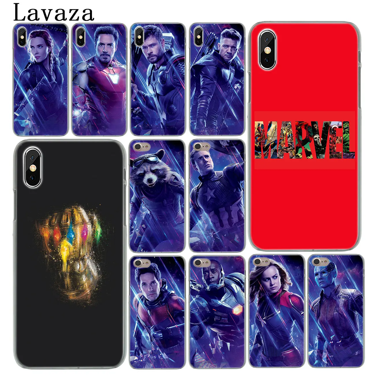 Чехол для телефона Lavaza Avengers Endgame Marvel с логотипом Thanos Superhero iPhone XR X XS 11 Pro Max 10 7 8 6S 5 5S SE